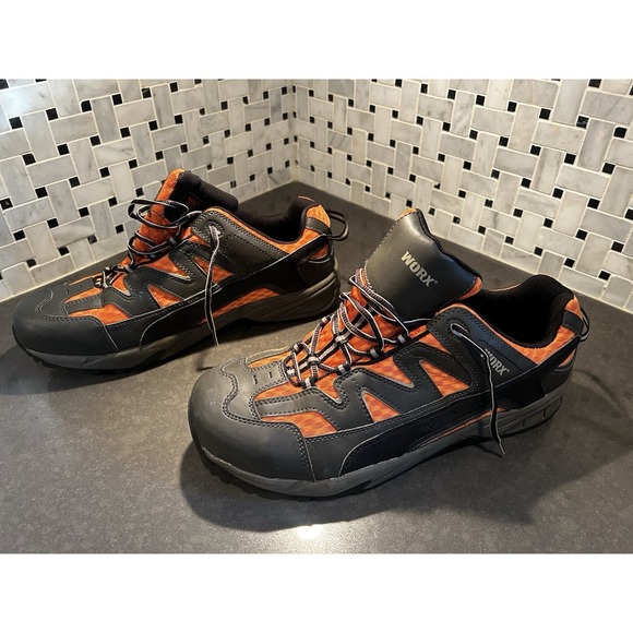 NWOT WORX by Red Wing‎ Shoes Men's STK9605 Athletic Safety Toe Low 13W - Picture 8 of 12